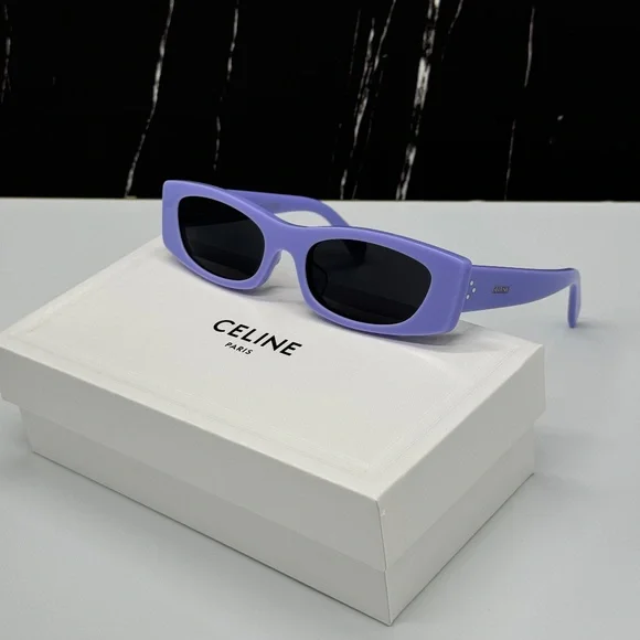 NEW CELINE CL40245U 78A PURPLE GREY SQUARE WOMEN SUNGLASSES CELINE NEW CELINE CL40245U 78A PURPLE GREY SQUARE WOMEN SUNGLASSES  main image 3